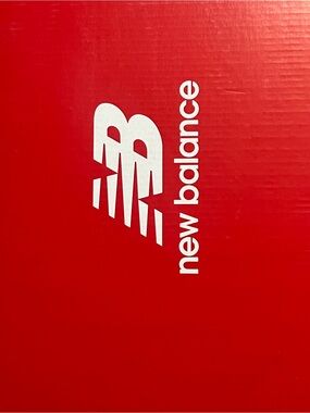 New Balance Red and White Sneakers Box